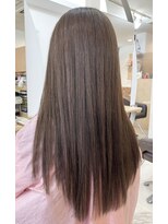 カットハウス はさみの部屋&nbsp;ロングレイヤー/ヌーディベージュ/シースルーバング/ストレート