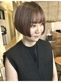 ハイライト×ピンクベージュ【中阪】