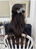 ハーフアップ
