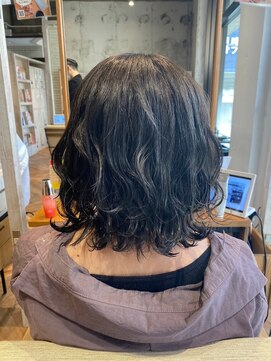 ヘアーショップ エヌアンドエー 越谷店(hair shop N&A) ミディアムウェーブボブ/デジタルパーマ/髪質改善ケア