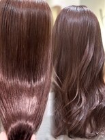 ローネス ギンザ(LONESS ginza) ピンクブラウン/艶髪/ブリーチなしカラー/ラベンダー/髪質改善