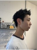 メンズカット刈り上げ無しスパイキーショートベリショ