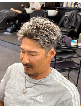 マーレ 宇部高校前店(MARE) ワンカールパーマ×オールバックスタイル