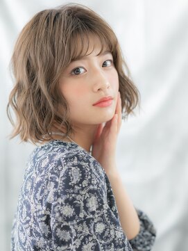 ドクターズサロン LAB 小山店 ことりベージュ大人美人ニュアンスパーマボブディp小山20代30代