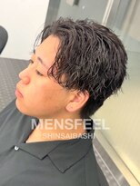 メンズフィール 心斎橋(MENS FEEL) ツイストスパイラルパーマセンターパート