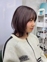 リミットバイアフィナー 大宮店(limit by Afinar)&nbsp;レイヤーボブ/ピンクムラサキ/ブリーチダブルカラー