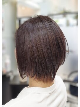 ヘアースタジオ ジェイワン(hair studio J ONE) 30代40代50代大人ナチュラルレイヤーシュートボブ ブリーチ無し