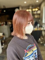 ウェリラバイハク(WeLila by haku)&nbsp;オレンジベージュ×レイヤーボブ