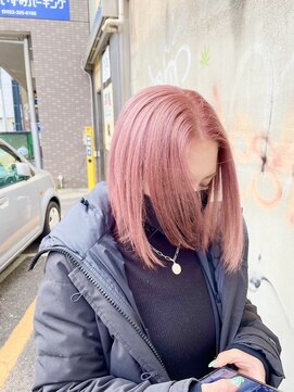 トンネルヘアー(Tunnel hair) pピンクベージュ