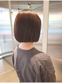 冬の美人髪◎20代30代40代艶感ストレートボブ×暗髪