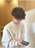 メンズパーマ/波巻きパーマ/刈り上げマッシュ/宇都宮