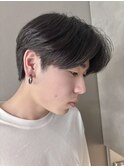 毛流れセンターパートニュアンスパーマ秋冬トレンドヘア