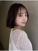 ボブディオリーブベージュ髪質改善縮毛矯正フェイスレイヤー