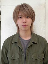 エノア 東京(ENORE)&nbsp;ブリーチなしダブルカラー｜ミルクティベージュ｜メンズ｜ウルフ