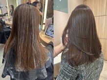 【白髪染めの概念を変える】透明感のある仕上がり×シークレットハイライト