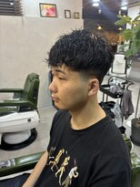 オールマンバーバーショップ 流山おおたかの森(Allman Barbershop)&nbsp;リバースセンターパート/ニュアンスパーマ/流山おおたかの森