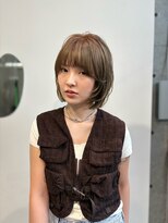 エディット トウキョウ(e.dit tokyo)&nbsp;前髪カット/顔周りレイヤー/透明感カラー/オリーブ