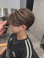 キング 京橋店(K!ng)&nbsp;レイヤーカットブリーチなしダブルカラーハッシュカット韓国