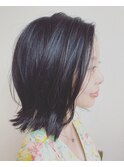 【ao hair garden】透け感ブルージュ×外ハネボブ