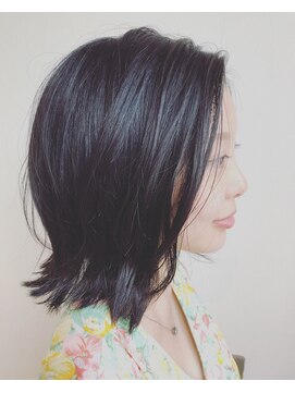 アオヘアーガーデン(ao hair garden) 【ao hair garden】透け感ブルージュ×外ハネボブ