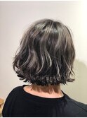 コントラストハイライト×ボブヘア