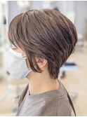 くびれ ひし形 ショート ボブ