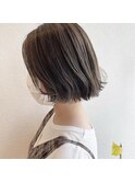 顔まわりスッキリ◎小顔効果の肩上ボブ