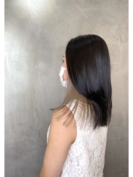 アンダーバーホワイトモデ 河内長野(_WHITE mode) ※インナーカラーミルクティーベージュ　ケアブリーチ