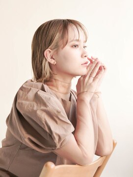 ジュール 大分(Joule) セクションカラー/ペールベージュ/透明感ボブ[大分駅]