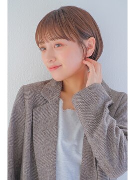 ラミ(L'ami) 小顔ライン/大人フェミニンボブ/顔まわりレイヤー