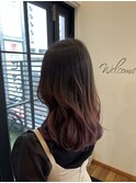 五反田駅美容室★グラデーションカラー/violetpink/ケアブリーチ