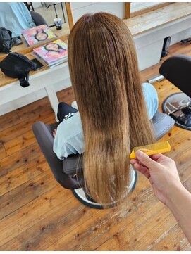 エイト オキナワ 沖縄新都心店(EIGHT okinawa) お客様スタイル_ブリーチ履歴×髪質改善【EIGHT　荒井】