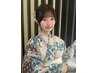 浴衣着付け(リボン帯)+シンプルヘアセット♪￥7.700　