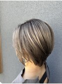 グレージュ×ハイライト