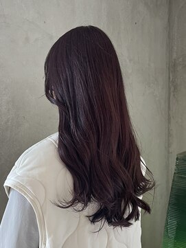 サラジュ 川西店(SARAJU) ダークブラウン/ロングウェーブ/レイヤーカット