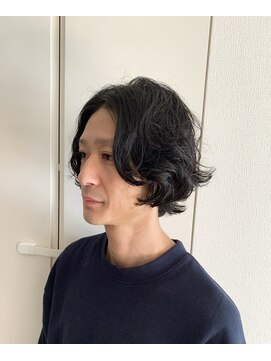 オーガニック アトリエ 大宮(organic+atelier) アップバングショート【ツーブロック刈り上げ黒髪ミディアム】