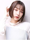 大人可愛い小顔カット美髪ツヤ髪大人ガーリーショートボブA2