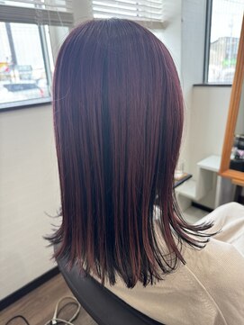 ヘアー ワンアビル(Hair One Abile) アンブレラカラーピンクパープル
