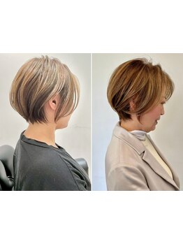 『お洒落な白髪染め』自然に白髪に馴染むお洒落なカラーデザインをご提案◎1ランク上のグレイカラー心斎橋