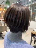 グランデュール 東静岡池田店(GRANDEUR)&nbsp;東静岡ショートボブくびれショートイルミナカラー顔周りレイヤー