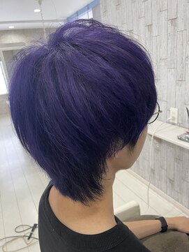 セレンディピティ(SERENDIPITY) ブルーバイオレット/ダブルカラー/ブリーチ/マッシュウルフ/野幌