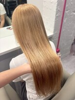 ベレーザ 渋谷神南(Beleza)&nbsp;15671ブリーチ＆ダブルカラー渋谷レイヤーミルクティーベージュ