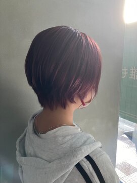 フェアリーテール 高坂店 抜け感×ボルドー◎こなれショートボブ