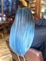 イエローコーン 横浜店(YELLOW CORN)&nbsp;オーシャンブルー【バレイヤージュ/シャドールーツ】