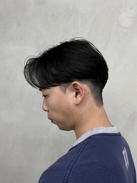 ニコ トウキョウ ロジック(nico TOKYO Logic) メンズセンターパート曲がる縮毛矯正アップバング