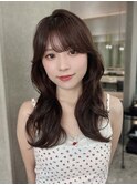 オリーブグレー/韓国風巻き/レイヤーカット/くすみベージュ/横浜