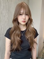 ソル バロール 表参道(SOL .valor)&nbsp;ハイトーンカラーブロンドミルクティーベージュ顔周りレイヤー◆