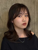 ハーフアンドハーフ(HALF and HALF)&nbsp;オリーブグレージュ/レイヤーカット/くびれ巻き/ヨシンモリ