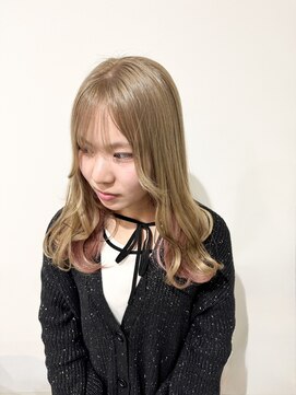 ヘアステーションフラット(HAIR STATION FLAT) ペールピンクインナーカラー