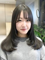 ミズチャーム(Ms.CHARM)&nbsp;【高瀬陽介】レイヤーカット/グレージュ/韓国ヘア